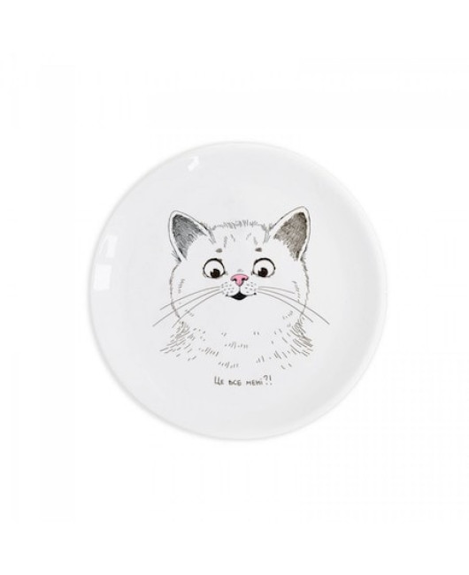 Детская тарелка с котиком